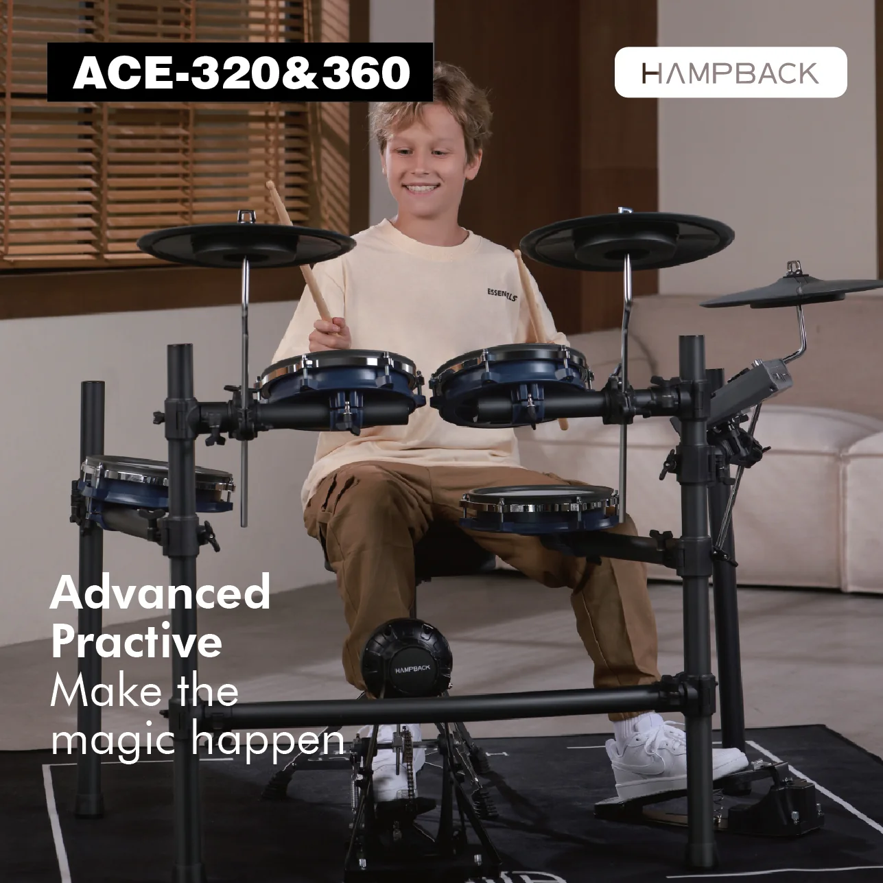Electronic drums suitable for a child learning in Malaysia