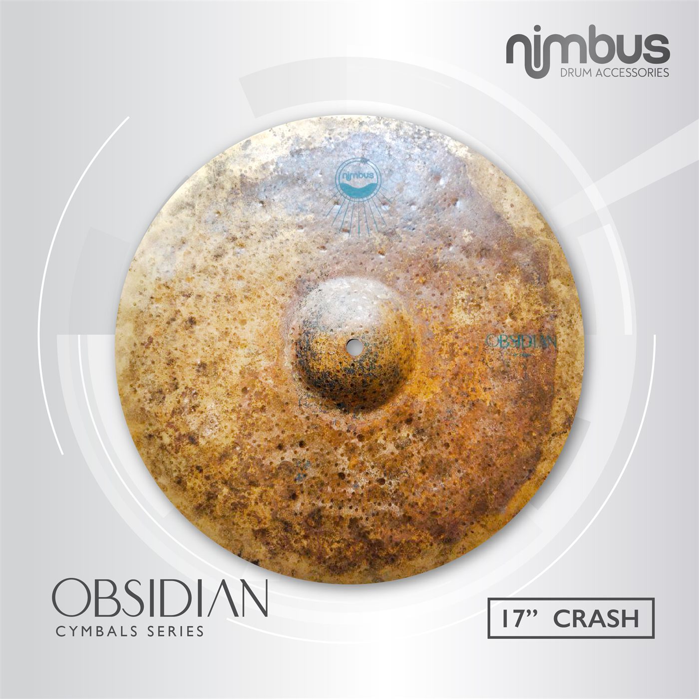 Nimbus Obsidian Series Crash 17″ cymbal