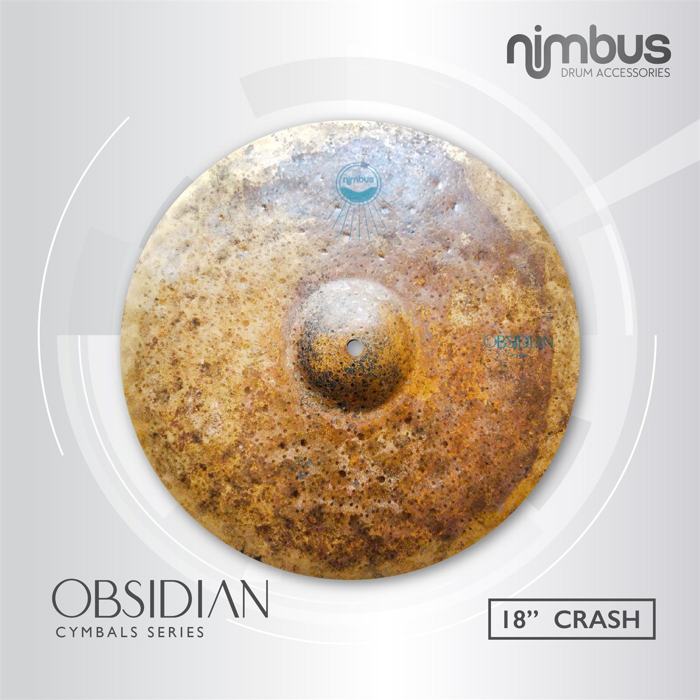 Nimbus Obsidian Series Crash 18″ cymbal