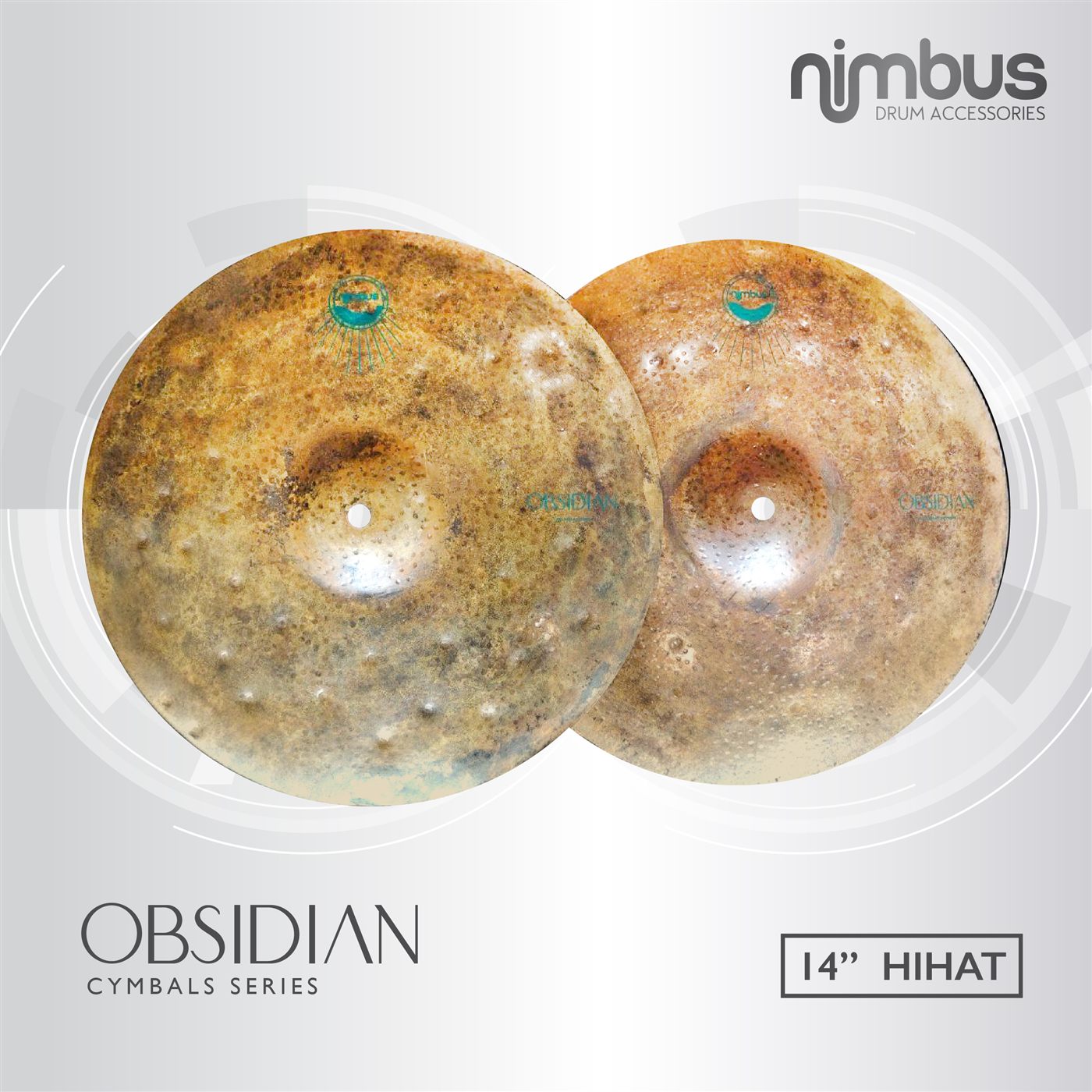 Nimbus Obsidian Series Hi-Hat 14″ cymbal