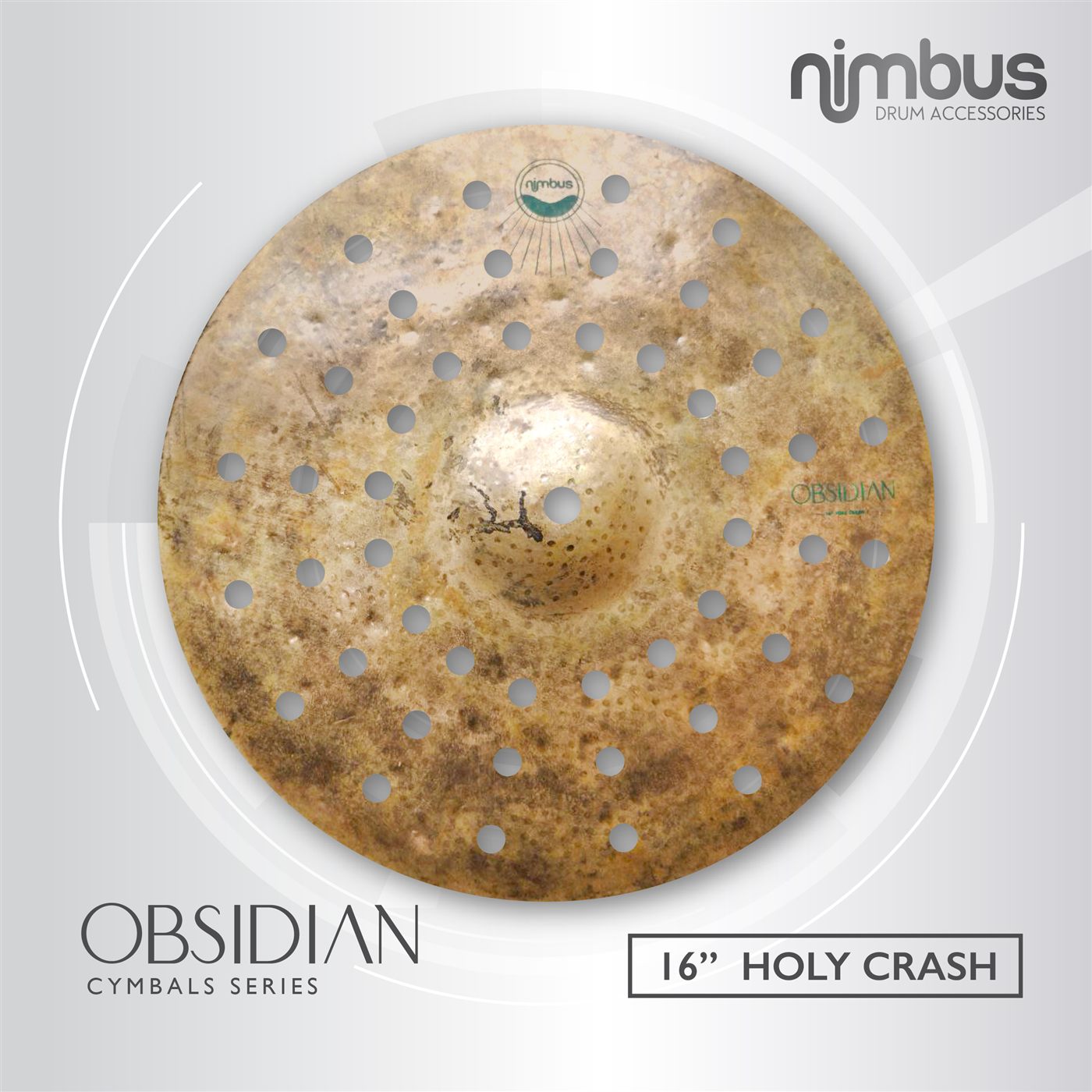 Nimbus Obsidian Series Holy Crash 16″ cymbal