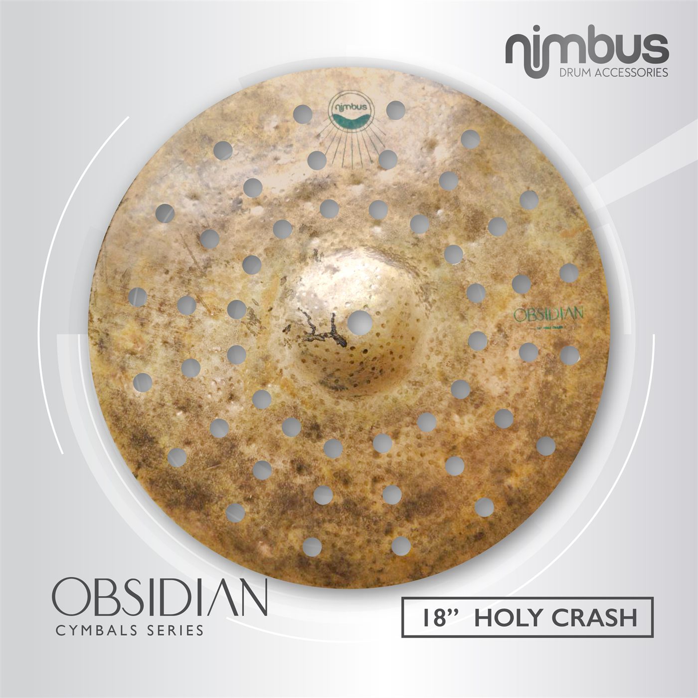 Nimbus Obsidian Series Holy Crash 18″ cymbal