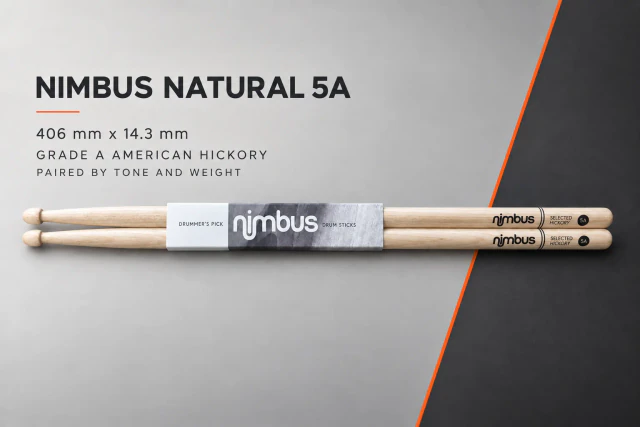 NIMBUS Natural 5A Drumsticks