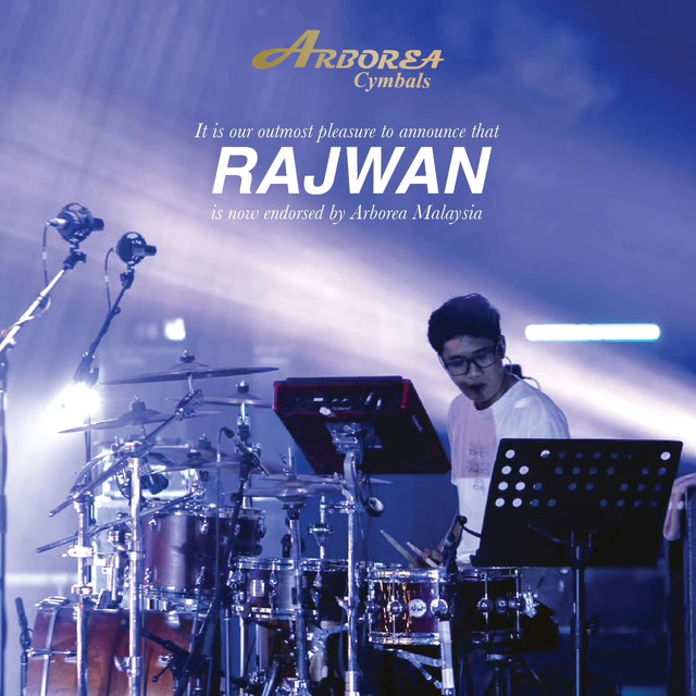 Rajwan, Arborea Cymbals Malaysia endorser
