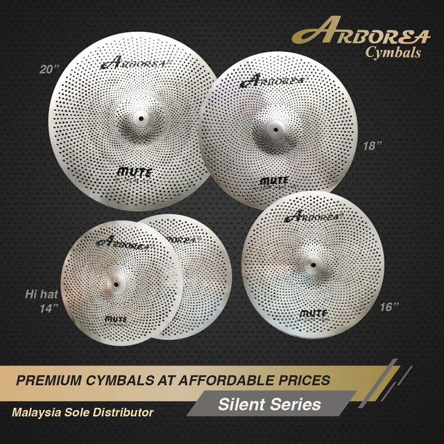 Arborea Mute Series cymbals