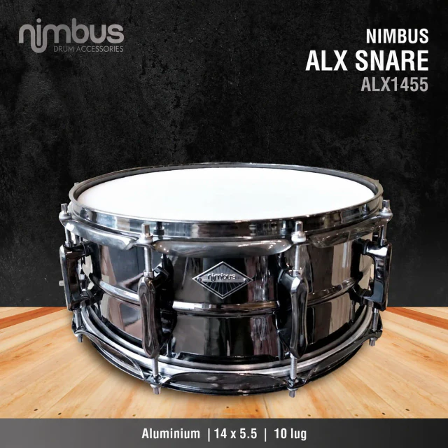 Nimbus ALX Aluminum Snare, model ALX1455