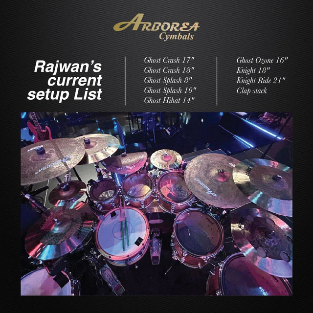 Raiwan cymbal setup