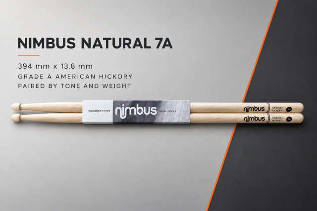 NIMBUS Natural 7A Drumsticks