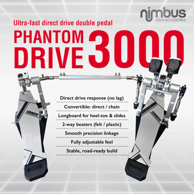 NIMBUS Phantom Drive 3000 Double Pedal