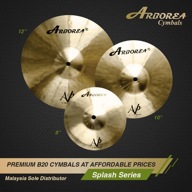 Arborea Splash Series cymbals