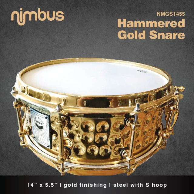 Hammered Gold Snare NMGS1455, view 2