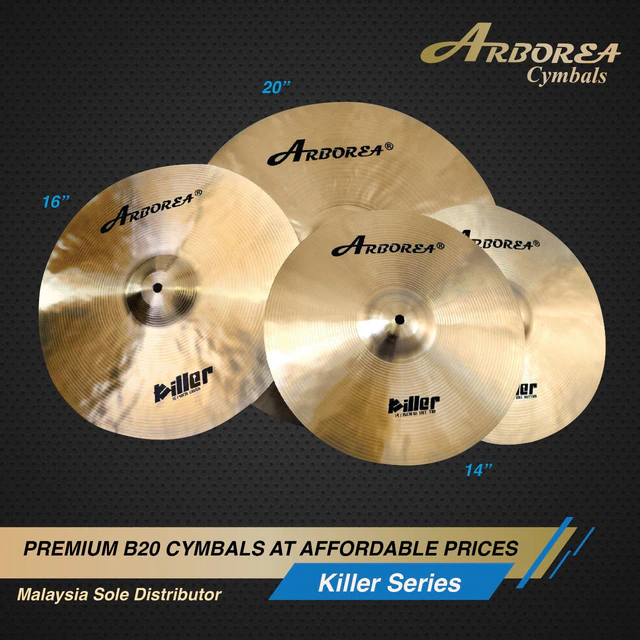 Arborea Killer Series cymbals