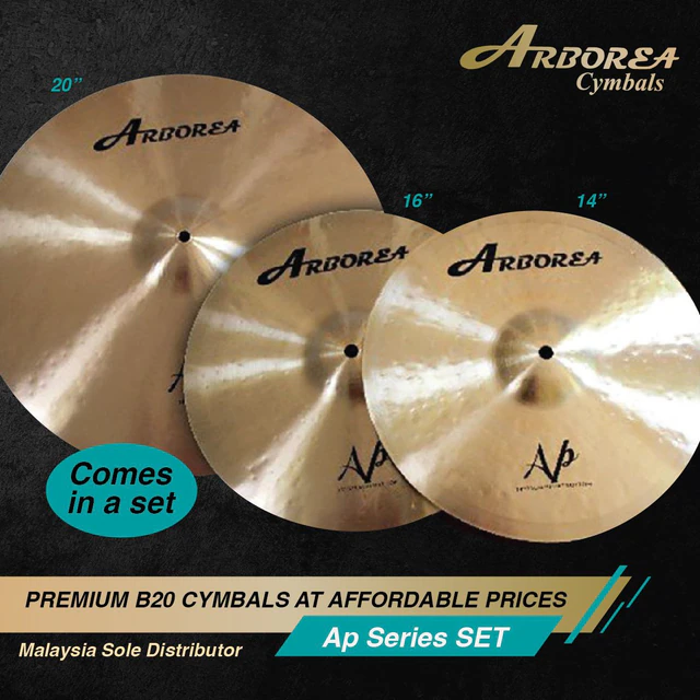 Arborea AP Series cymbal set
